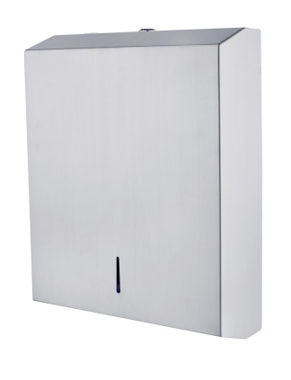 Distributeur d'essuie-mains à pli multiple en acier inoxydable